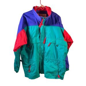 Columbia Gizzmo nylon jacket coat men’s large (no hood) Radial Sleeves Vintage C